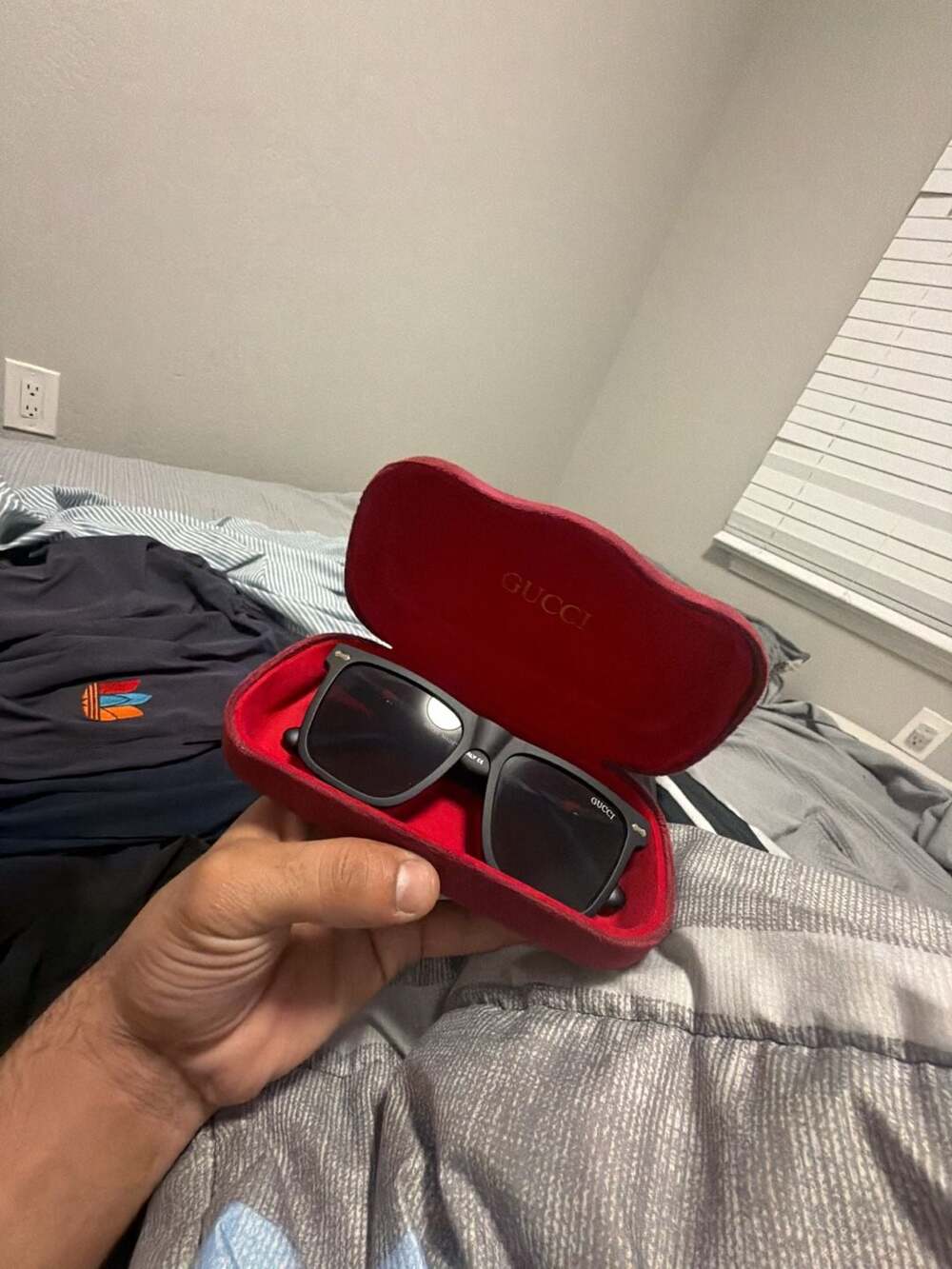 Gucci Black Square Sunglasses with Case